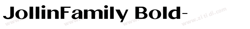 JollinFamily Bold字体转换